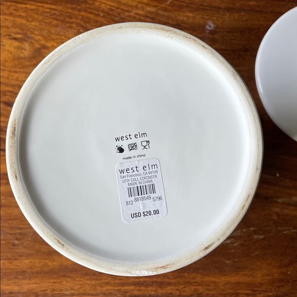 WEST ELM Utility White Coffee Storage Kitchen Canister Container (discontinued) - Picture 8 of 12